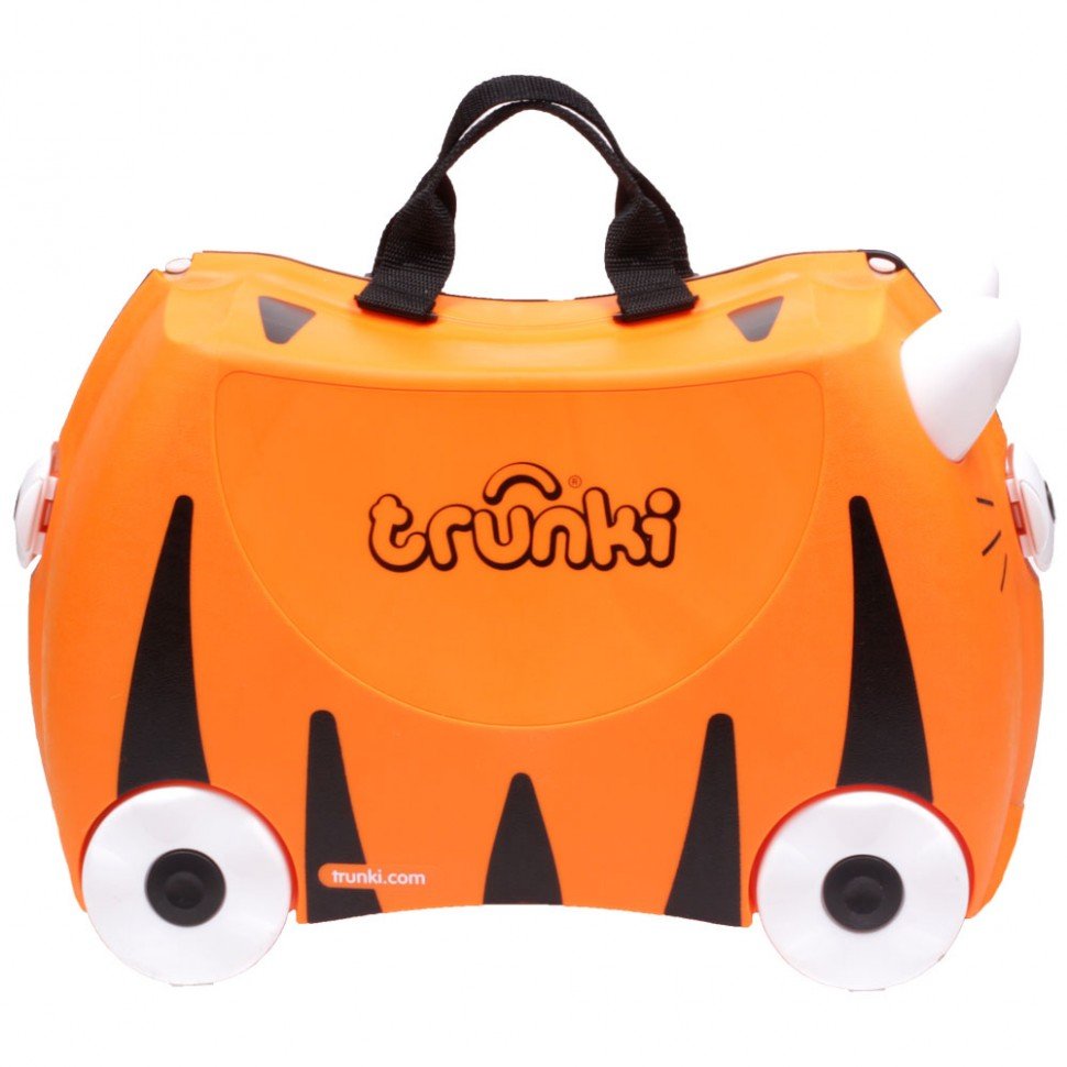 Чемодан детский trunki тигр, на колесиках, 0085-wl01-p1 0085-WL01-P1 купить  по низкой цене в интернет-магазине МаМаМа.РФ